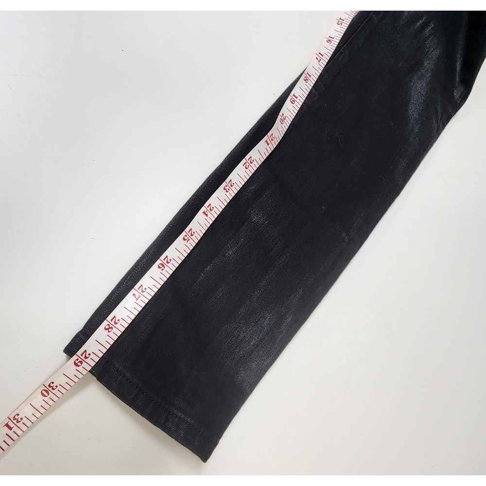 Frame Le Skinny Jeans Women's 25 Black Coated Mid Rise $258 - Picture 11 of 12